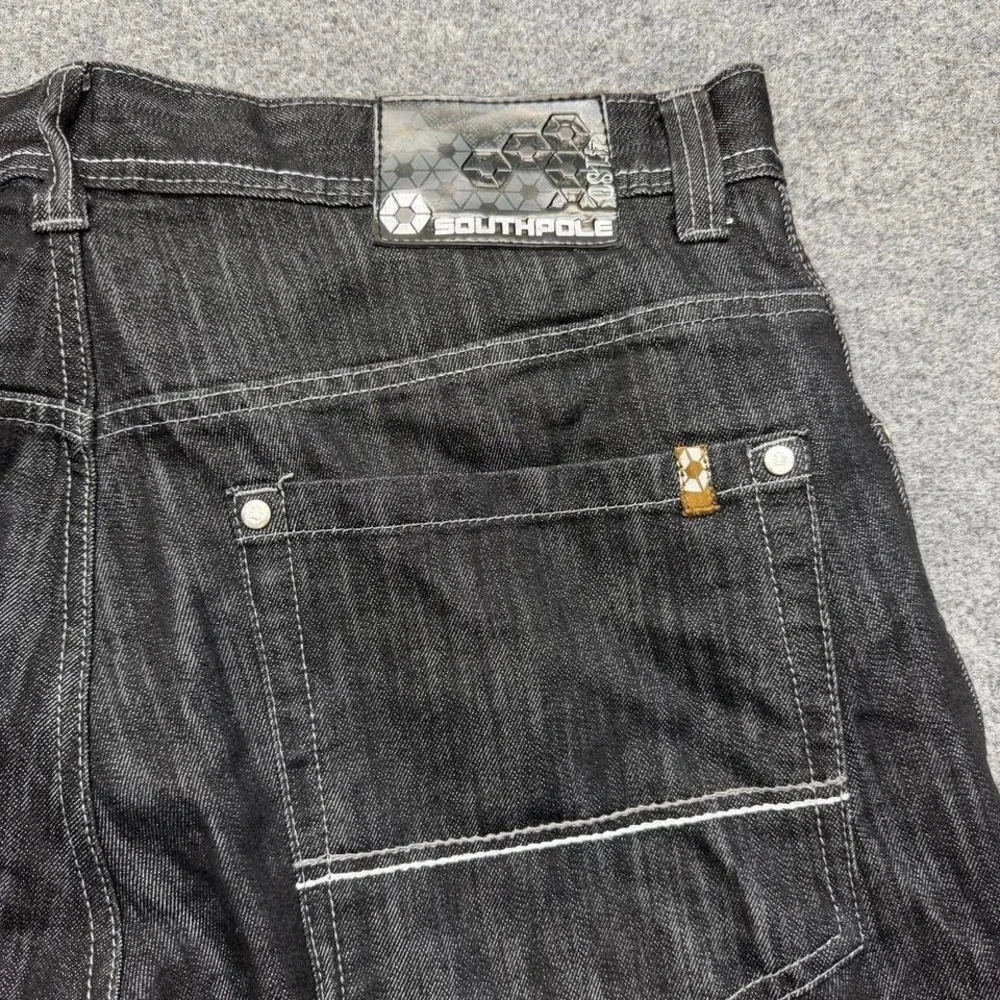 Y2K Southpole black jeans size 38x32 baggy denim